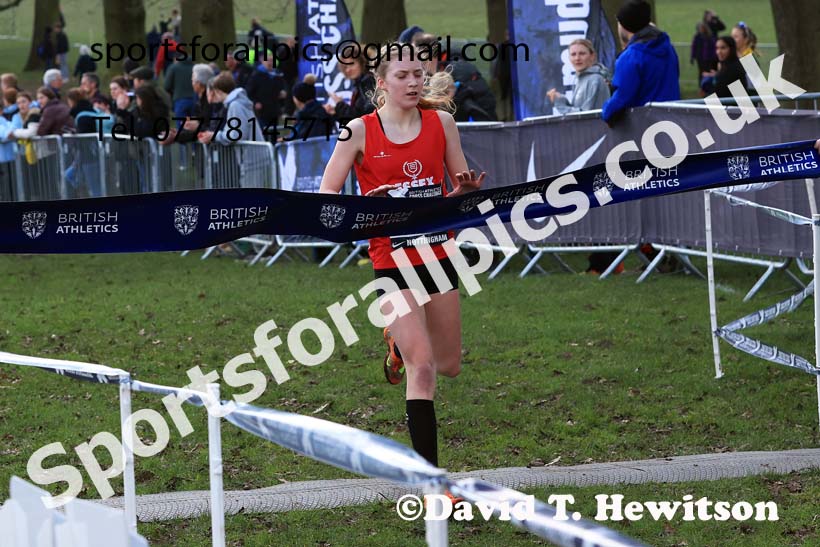 Girls Under-13s, 2024 CAU Inter Counties Cross Country Champs., Wollaton Park, Nottingham. Photo: David T. Hewitson/Sports for All Pics